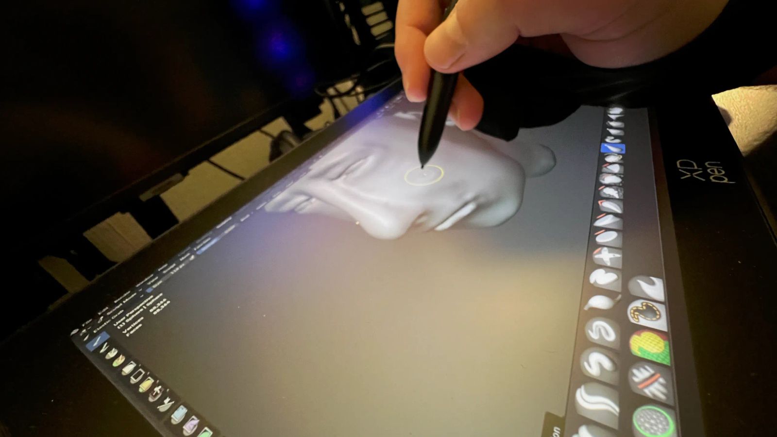 Argile sur tablette
