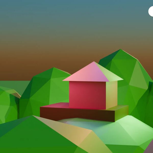 Low-poly landscape