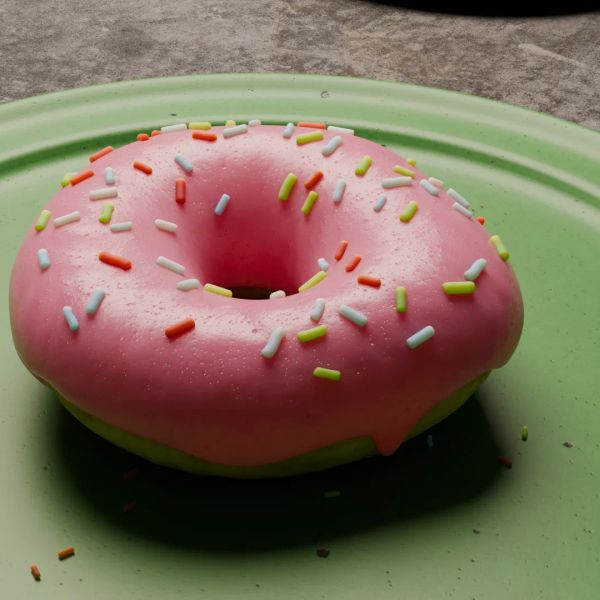 Seventh step, adding candies on the icing